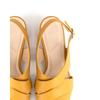 Daks 4cm Cross Leather Semi Dress Sandals Dld301 Mustard