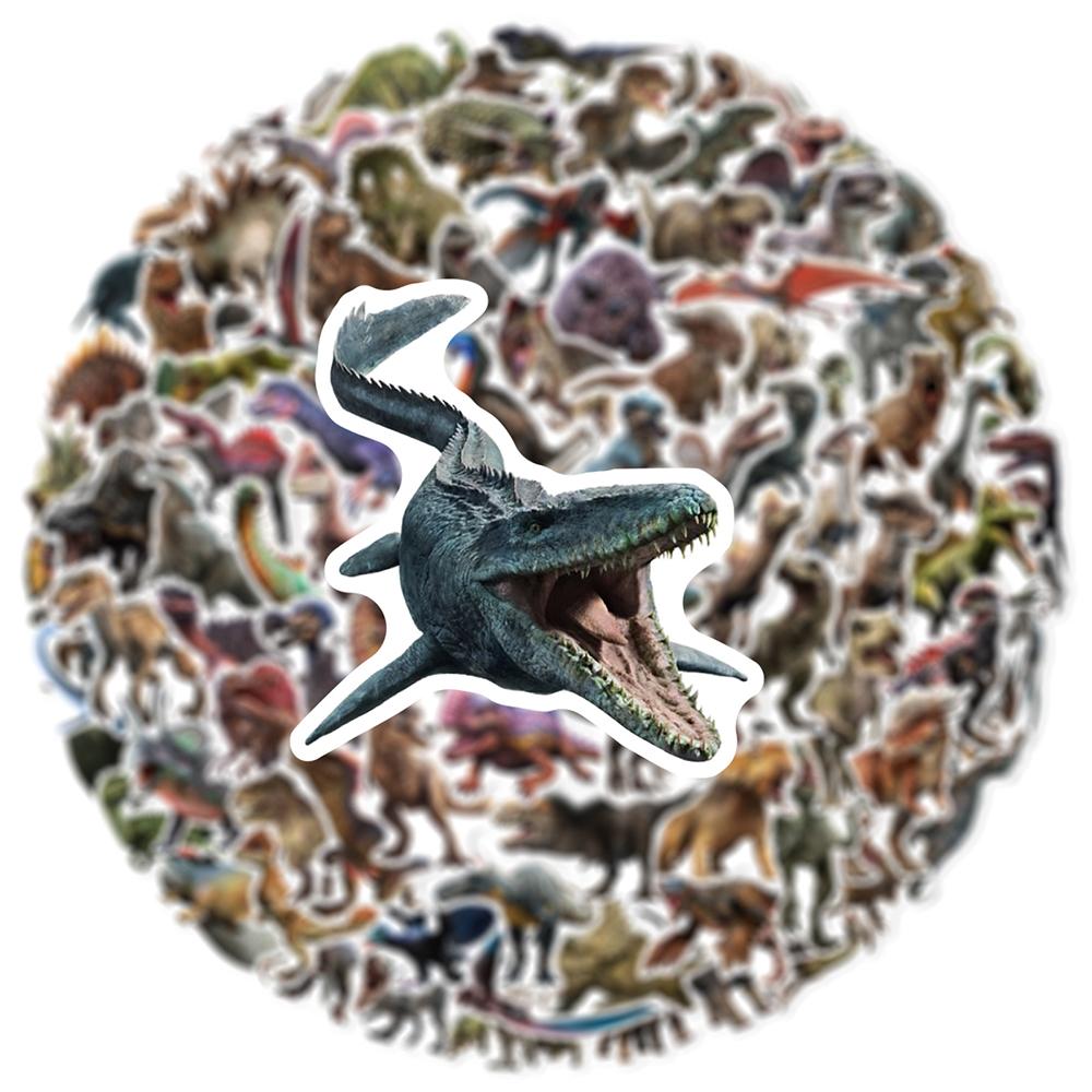 10/30/50/100pcs Jurassic Park Cartoon Stickers Cool Dinosaur Graffiti Decal DIY Suitcase Notebook Laptop PVC Sticker Classic Toy