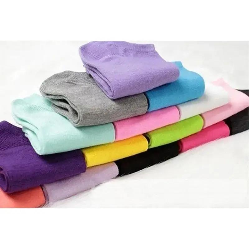 1 Pair New Women Cute Socks Socks Of Candy Colour Cotton Short Ankle SocksGirl Wind Socks Low Cut Breathable Design