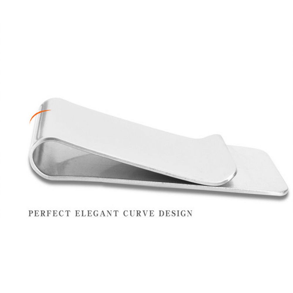 Credit Card ID Clip Metal Clip Slim Pocket Stainless Steel Money Clip Cash Clamp Men Purse Wallet