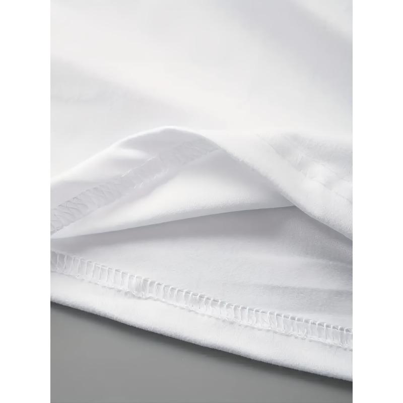 European Size  Letter Print Crew Neck T-Shirt, Casual Short Sleeve T-Shirt For Spring & Summer, Women's Clothing