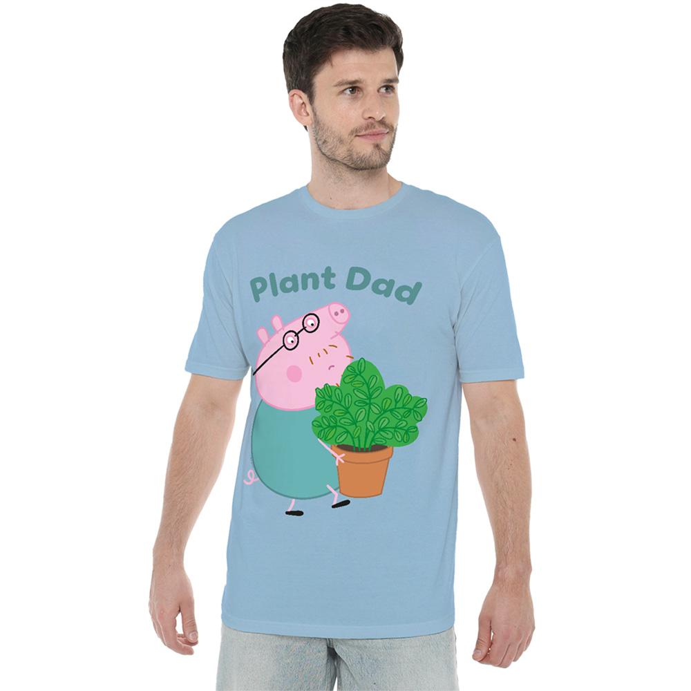 Peppa Pig Unisex Adult Plant Dad Daddy Pig T-Shirt