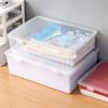 Desktop Storage Case Pencil Storage Box Large Capacity Transparent Stationery Document Organizer Multifunctional Dustproof