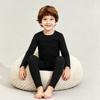 Women's Winter Thermal Pajama Set with Long Sleeve Top and Pants for Cold