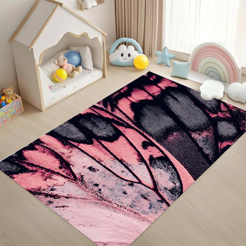 

Bohemian Butterfly Wing Carpet Area Rug for Living Room Bedroom Non-slip Washable Floor Mat Home Decoration Kids Playroom Decor 40x60cm