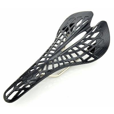 Bicycle Carbon Grain Breathable Saddle Mountain Bike Spider Cushion