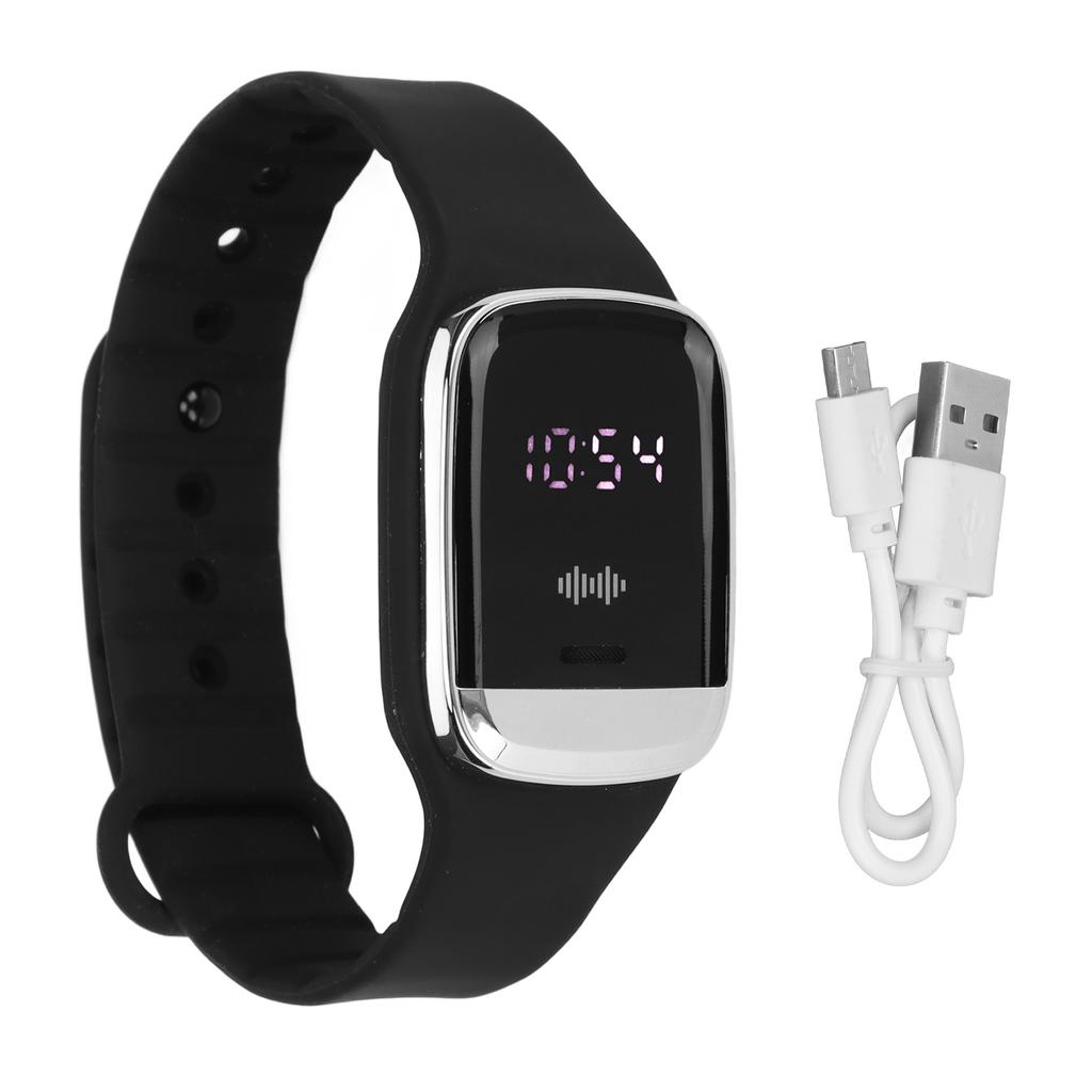 Mosquito Repellent Watch Bracelet Time Display Temperature Measurement Stylish Ultrasonic Mosquito Wristband Watch