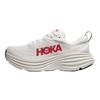 HOKA One One Bondi 8 Weiß Zinnoberrot Herren Sneaker 1123202-WVR