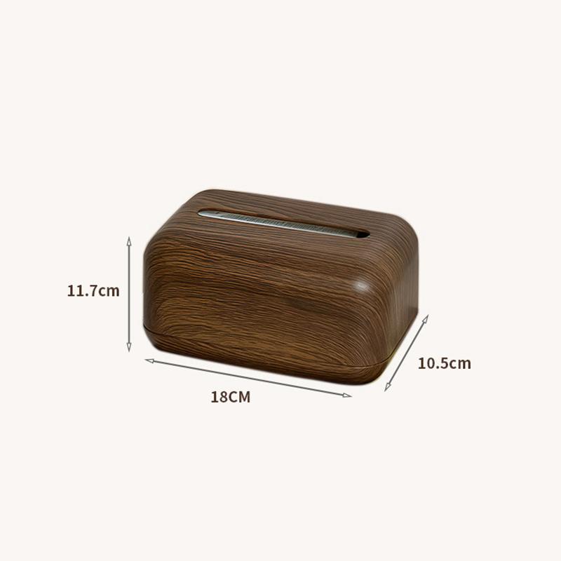 1Pc Retro Imitation Wood Tissue Box Living Room Paper Box Table Desktop Storage Bathroom Home Decoration Tissue Case