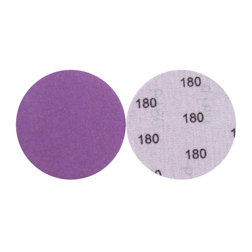 3" 75 mm lila selbstklebendes Flock-Schleifpapier zum Polieren von Autolack