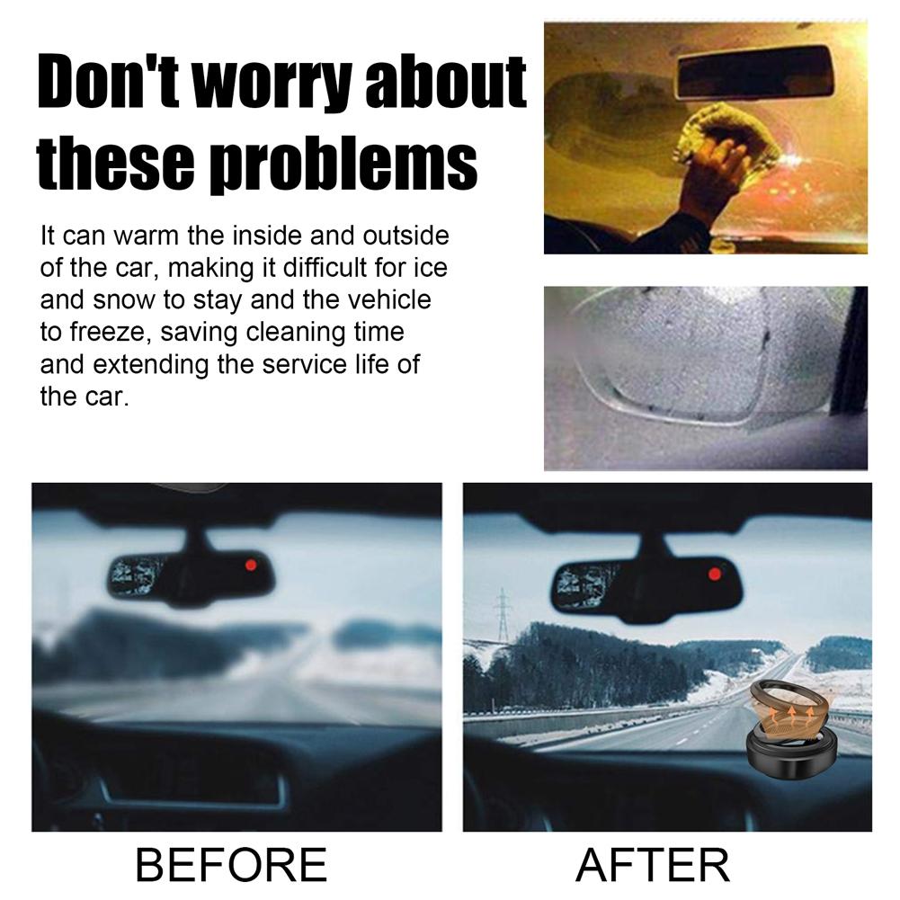 Solar Air Aromatherapy Fast Heating Flavoring Car Parfum 360 Rotation Double Ring Interior Decoration Rotating Car Air Freshener