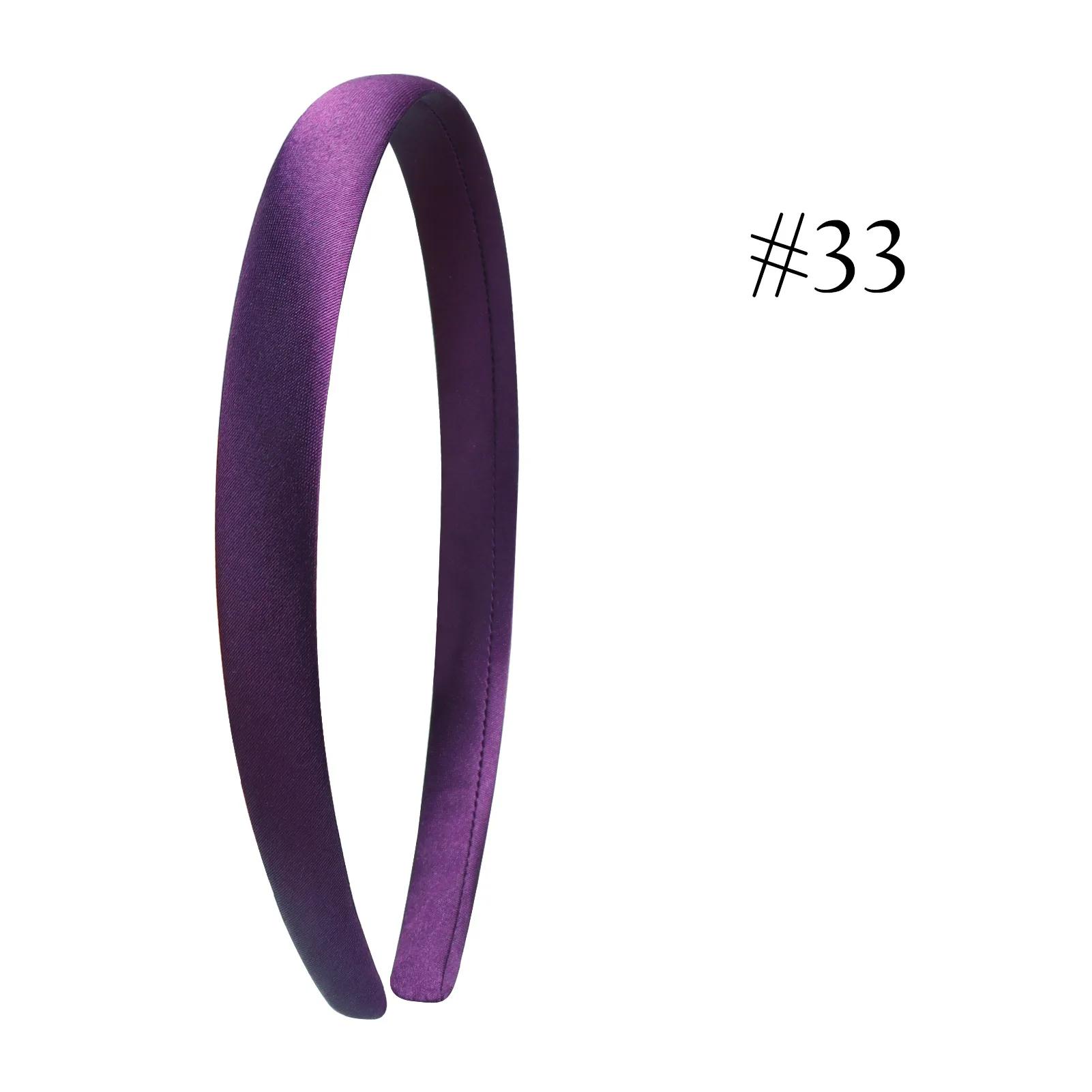 

1,5 см Однотонные повязки на голову Атласная повязка на голову DIY Поделки Повязка для волос Красочные повязки на голову для девочек Женщин Тонкий эластичный обруч для волос Аксессуары