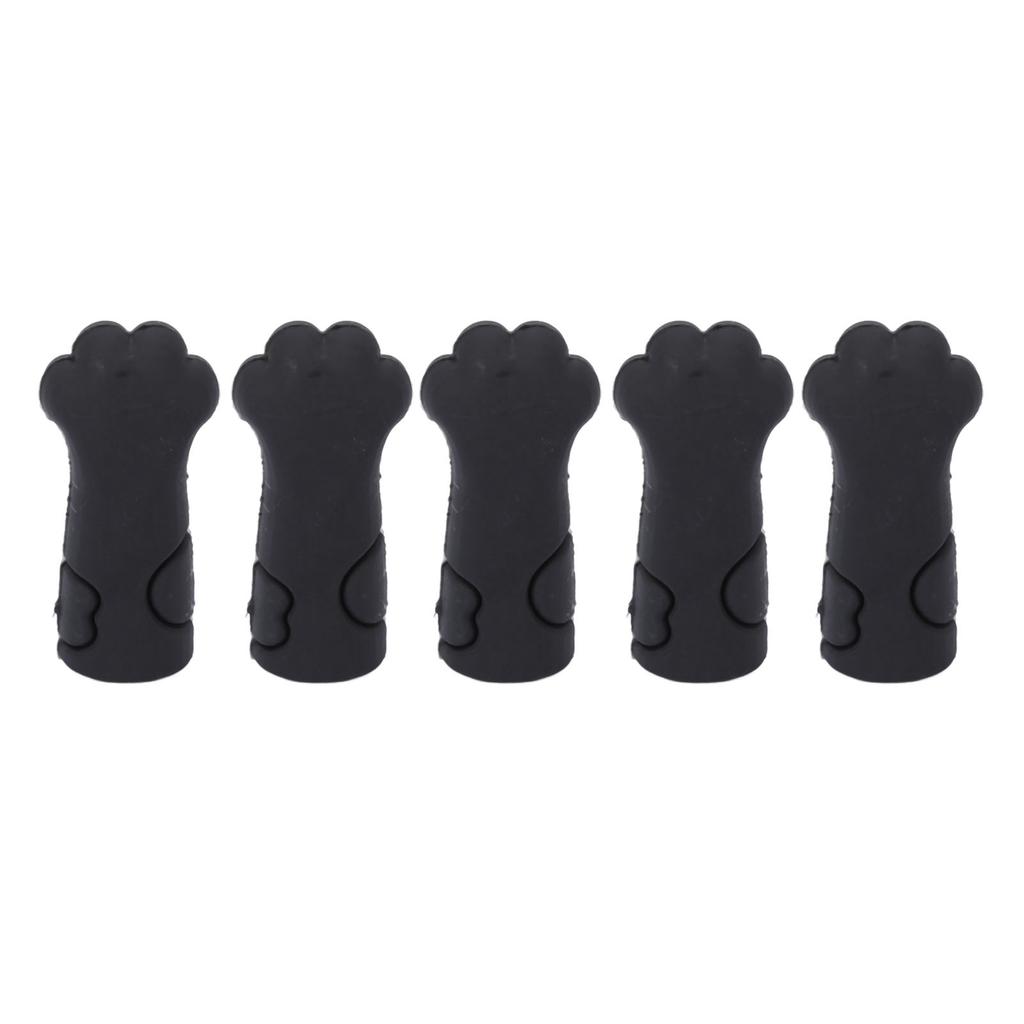 5pcs Cuticle Scissors Cover Protector Cat Shape Silicone Cuticle Trimmer Protective Sleeve for Nail and Toenails