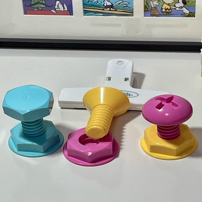 1Pcs/1Set Screw Self-Adhesive Hook Cute Cartoon Sticky Hook For Wall Door Non Punching Hooks For Bag Storage Organizer
