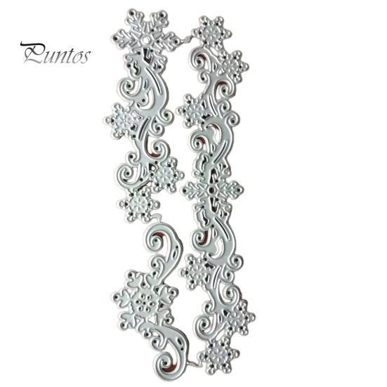 

Форма края снежинки для резки Die DIY бумажная карта ремесло трафарет декор плесень серебряный