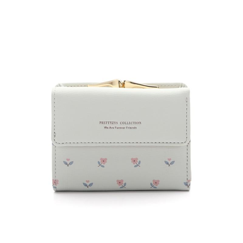 Women Purse PU Leather Flower Pocket Wallet Card Holder Cute Girls Coin Bag
