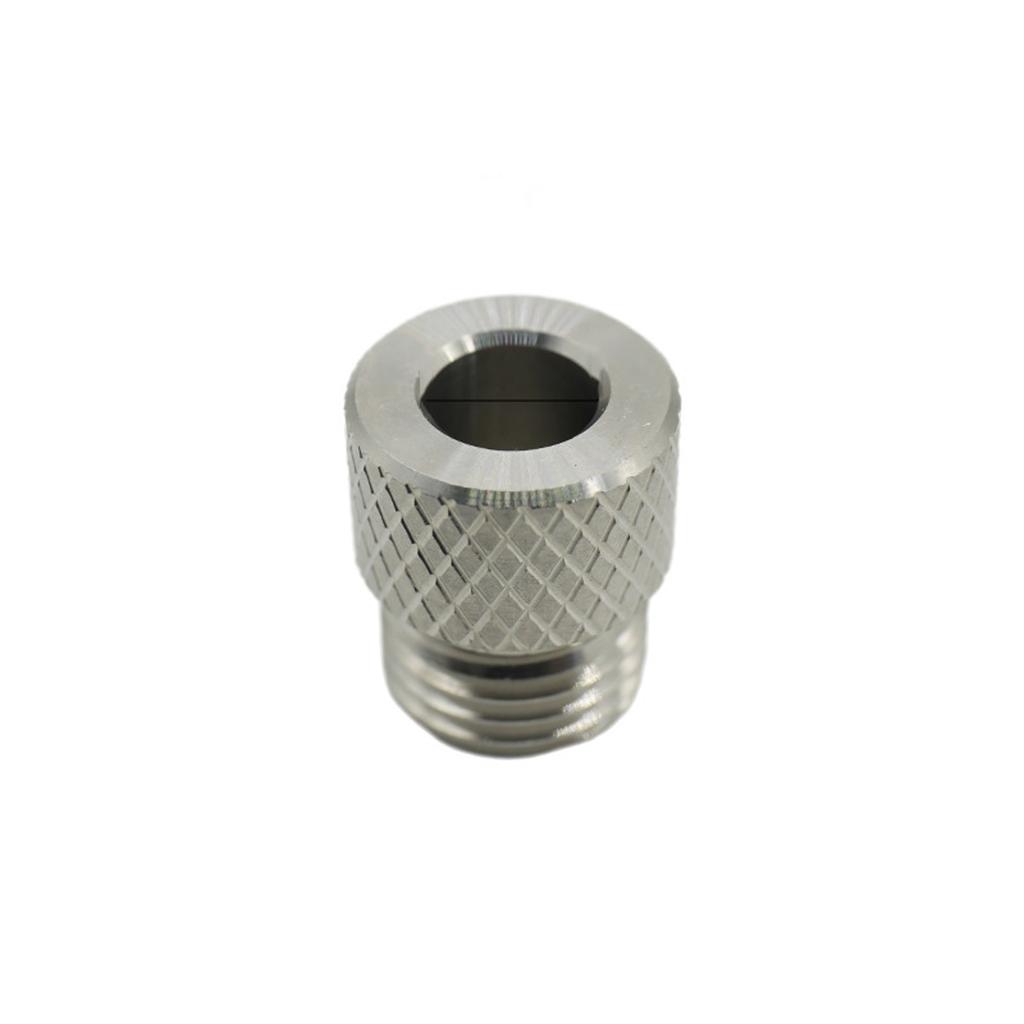 Stainless Steel Drill Bushings M14x1.5 Coarse Thread with Anti Slip Knurling for Industrial DIY Projects 3mm-10mm Option