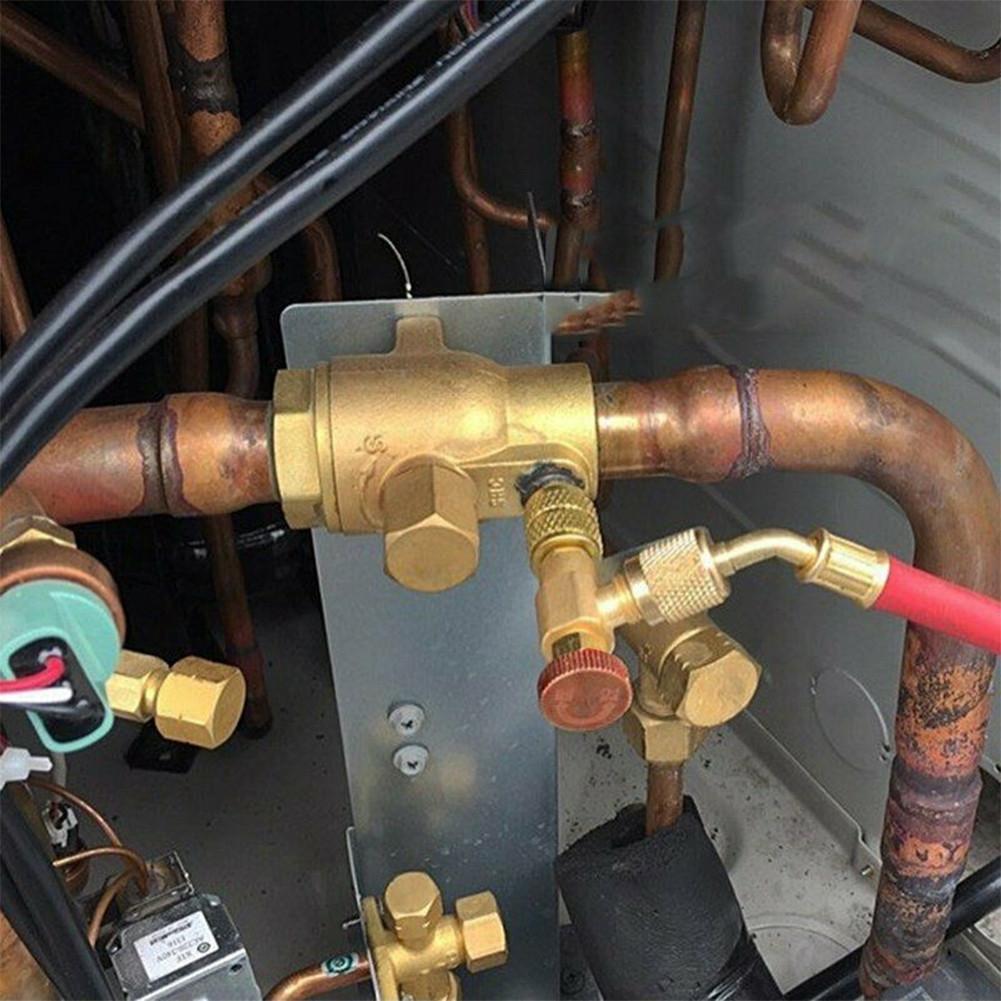 Flow Control Valve Air Conditioning Charging Copper Alloy
