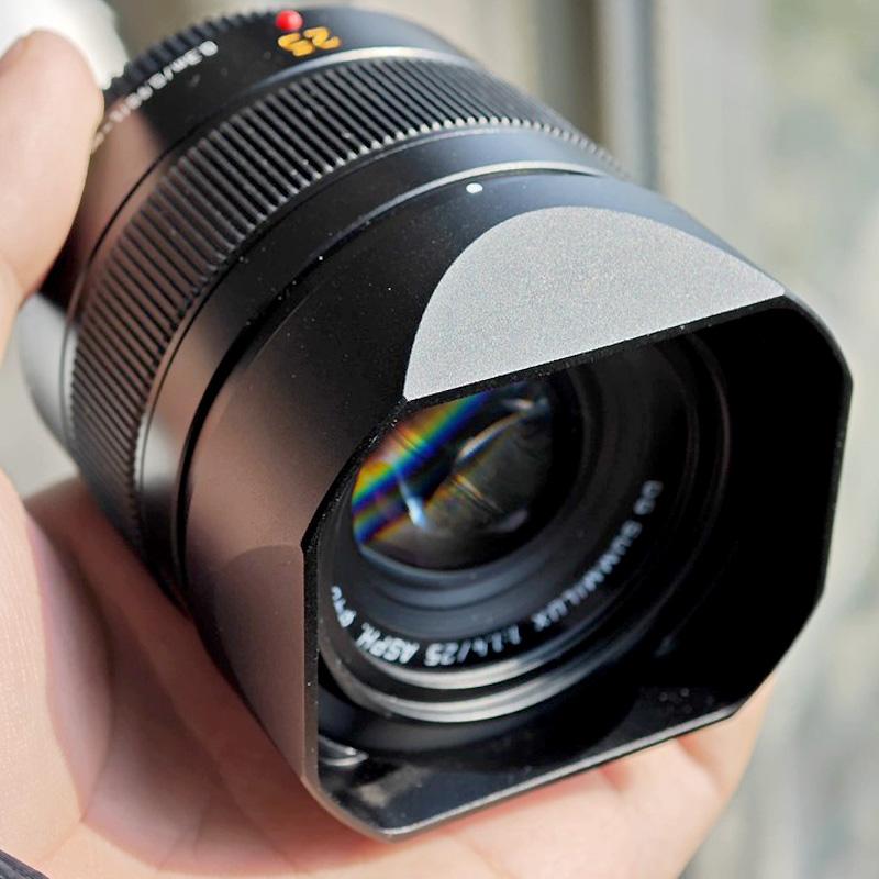 Metal Bayonet Square Len hood for Panasonic LUMIX LEICA DG SUMMILUX 25mm F1.4 ASPH Comes With Metal Cap