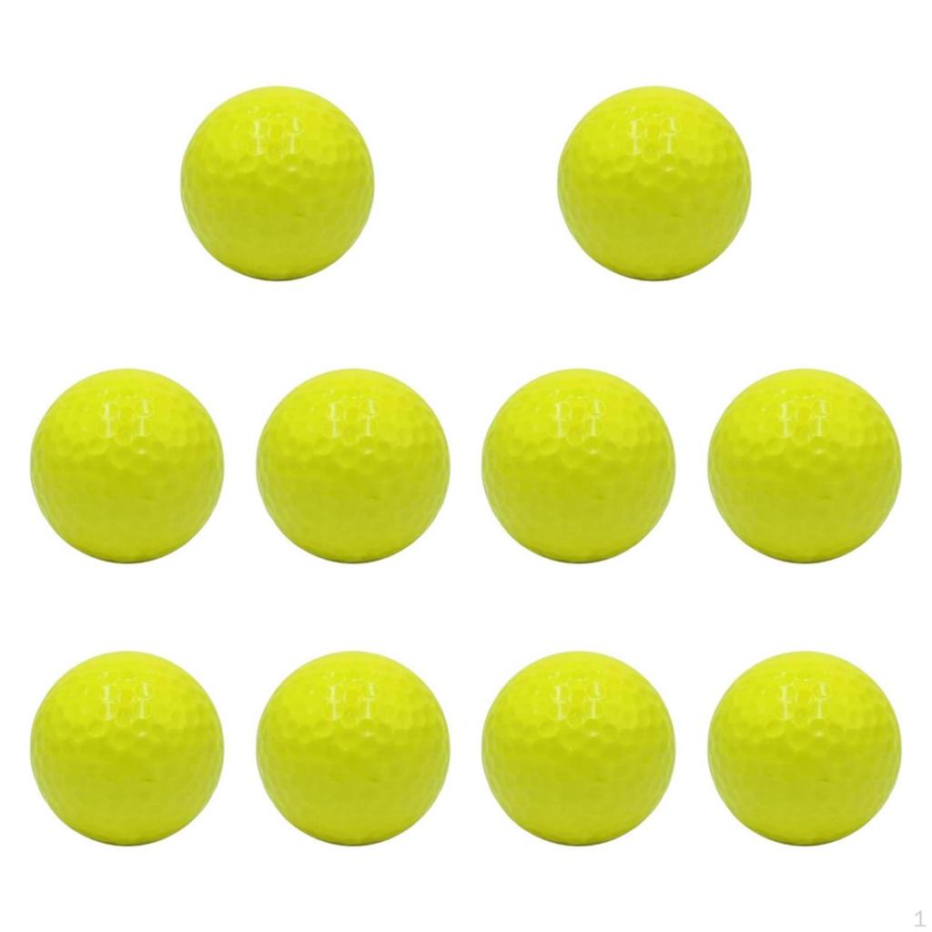 10 Pieces Colored Golf Practice Ball Colorful Water Easy to Retrieve Sports Gear