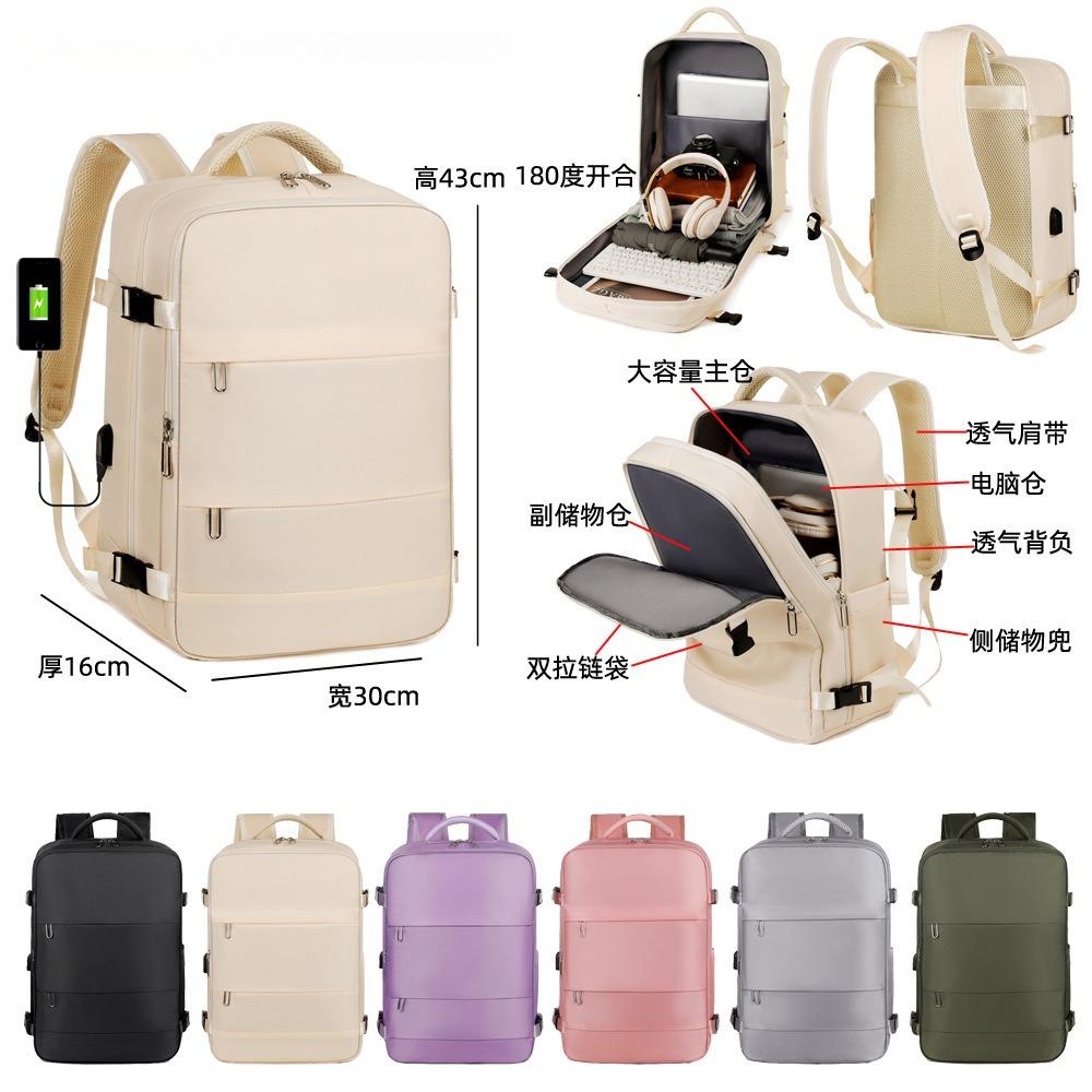 Large Capacity Lightweight Carry On Backpack Multifunctional Short Trip Travel Laptop Bag Fits Airline Cabin Luggage