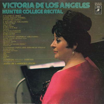 LP Schallplatte VICTRIA DE LOS ANGELES(SOP.)/ALICIA - Hunter College Rezital EAA80160 TOSHIBAEMI Japan Klassisch Gebraucht