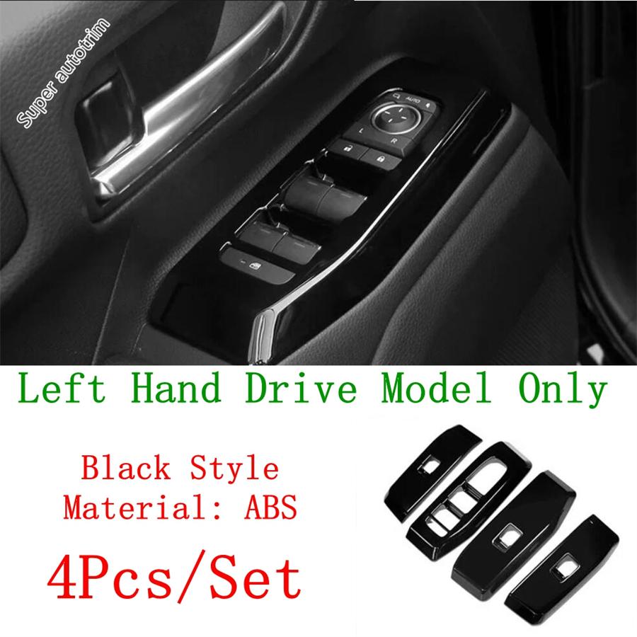 Black Head Light Steering Wheel Dashboard Frame Cover Trim Accessories For Toyota Land Cruiser 250 Prado LC250 2024 2025 2026