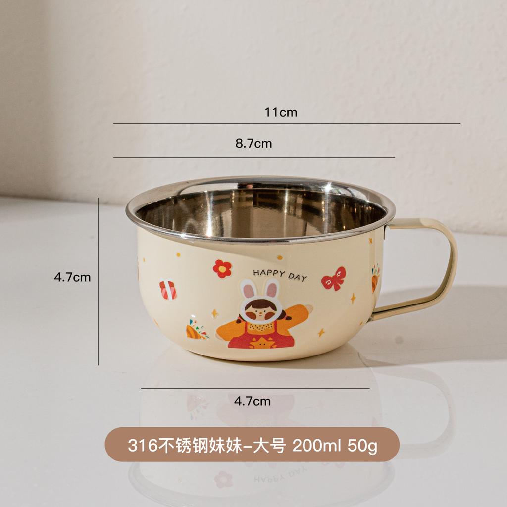 316 stainless steel open mouth small water cup Anti Scalding Milk Coffee Mug Cute Mini Drinking Thermos for Children fashion mug