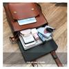 New Fashion Trendy PU Leather Double Backpack, Casual Versatile Retro Backpack, Shaped Women's Backpack