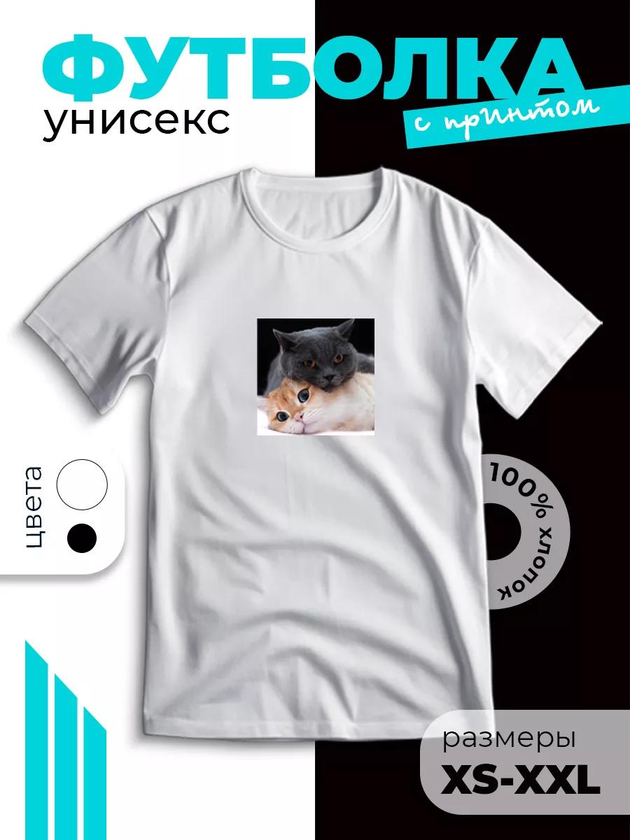 

T-shirt with cat memes print XL