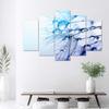 Five piece picture canvas print Blue blower
