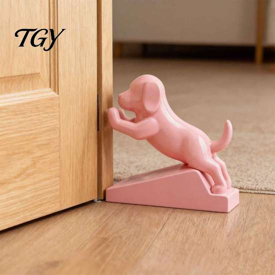 Puppy Ornament Cute Door Stopper, 3D Printed Dog Wedge, Decorative Pet Safety Stop Stop, Non-Slip Holder for Bedroom, Nursery, Lovers Gift Office
