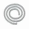 Free Shipping Necklace Chain Curb Only Stainless Steel Mens Womens 60cm 50cm Thicker 7mm 5mm Accessories Silver Color Street Hip-hop Dance Style Use