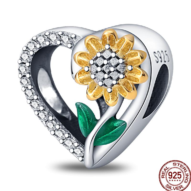 New Copper Magic Tarot Series Green Zircon Tree Of Life Charms Bead Fit Pan Bracelets Diy Madam Jewelry Gift