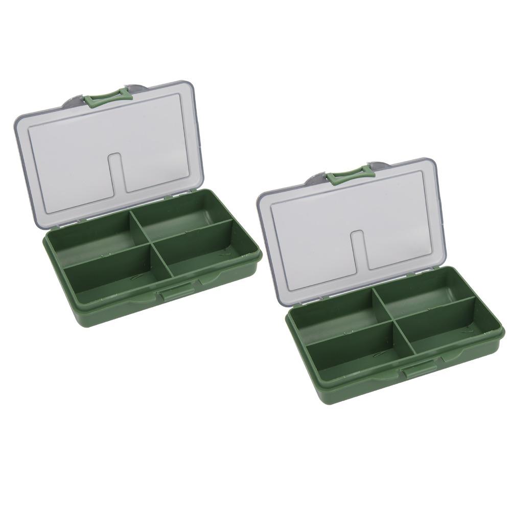 2PCS Mini Fishing Tackle Box PP Fishing Lure Box Durable Tackle Storage Box  Carp Fishing