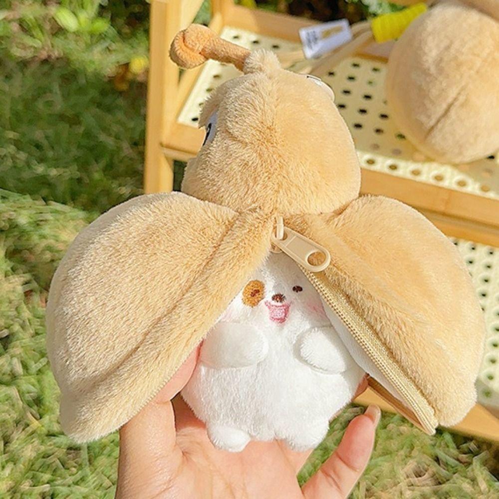 Plush Cartoon Calabash Keychain Soft Bag Pendant Delicate Car Keychain  Party
