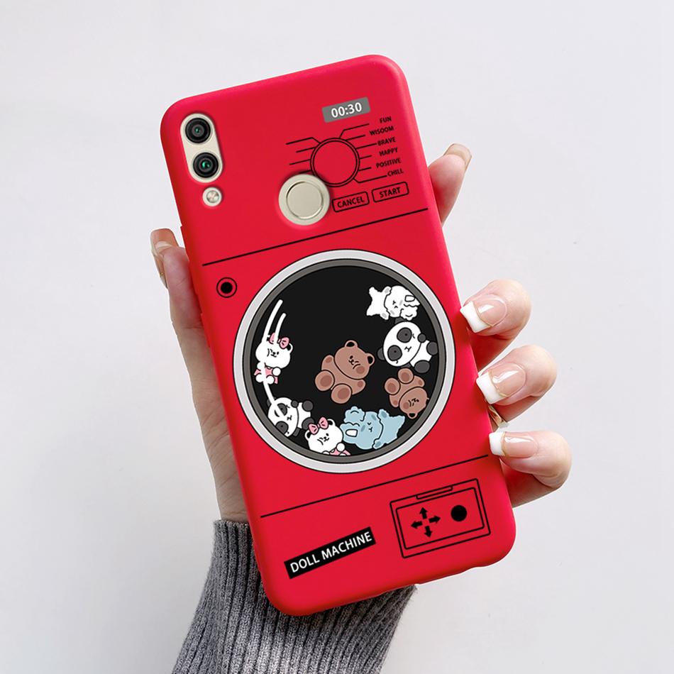 For Huawei Honor 8X Case Honor8X JSN-L22 JSN-L21 Bear Phone Case Soft TPU Cover Funda For Honor 8C BKK-L21 BKK-LX1 Honor8C Capa