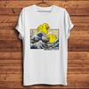 Duck On Great Wave Off Kanagawa,Funny Ukiyo T-shirt,Casual Short Sleeve TShirt Men,Unisex Tee,P