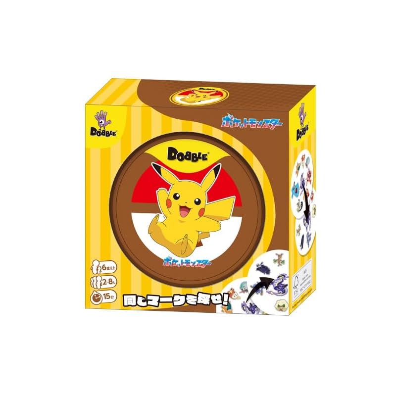 ENSKY Dobble Pokémon (2-8 players, 15 minutes, ages 6 and up)