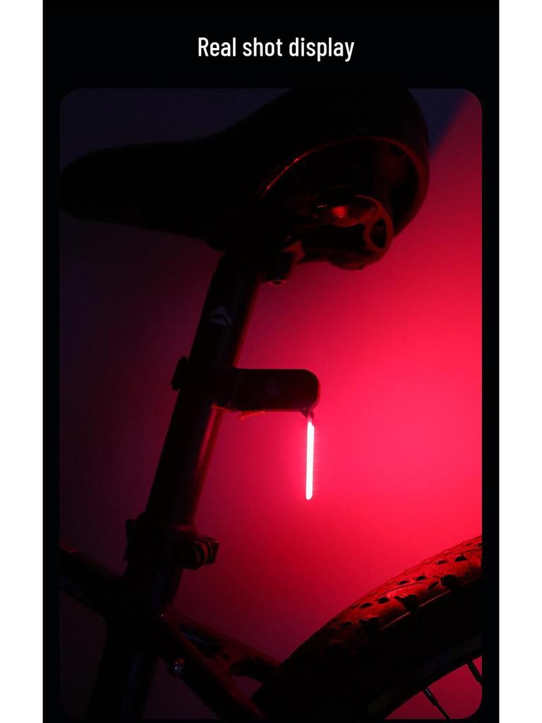 USB Dobíjecí Zadní Světlo na Kolo s Tekoucím Světlem - Vysoká Svítivost pro Noční Jízdu na Horských a Silničních Kolech