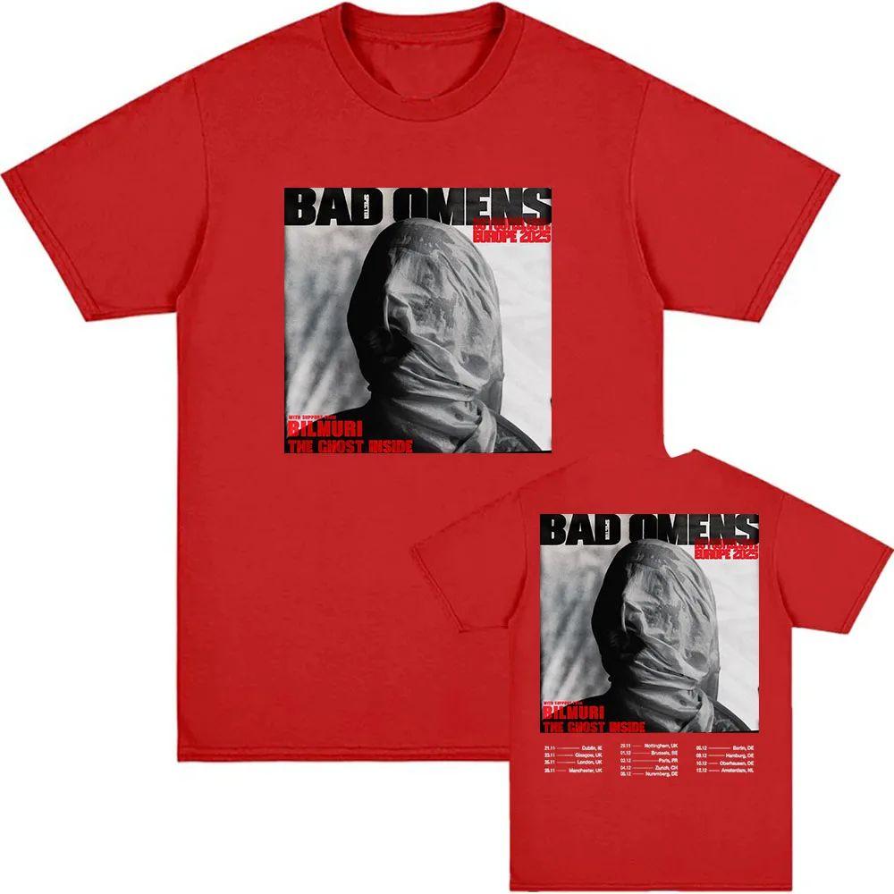 BAD OMENS Rock Band Graphic Tshirts Do You Feel Love Europe Tour Tshirt Streetwear Print Cotton Casual Loose T Shirt Unisex