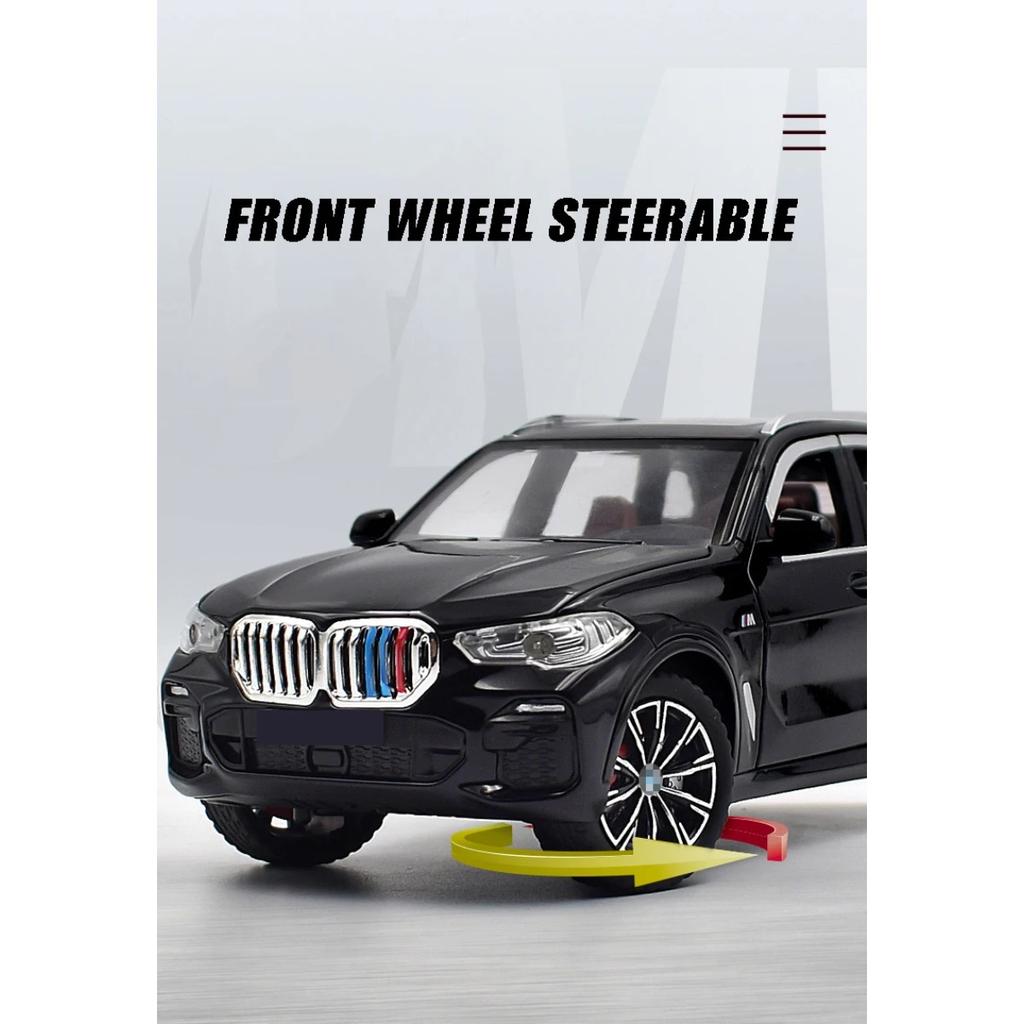 1/24 BMW X5 Legierung Druckgussmodell SUV Sound & Licht Serie Kinderspielzeug Geschenk für Kinder Geburtstagsgeschenk Trendiges Ausstellungsstück