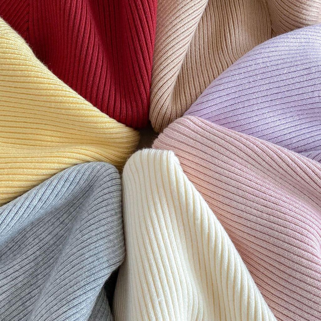 2025 Winter Mädchen Dick Gestrickter Pullover - Einfacher, Modischer Einfarbiger Pullover für Babys und Kinder