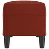 Vidaxl Bench, Wine Red, 100X35X41Cm, Upholstered with Faux Leather