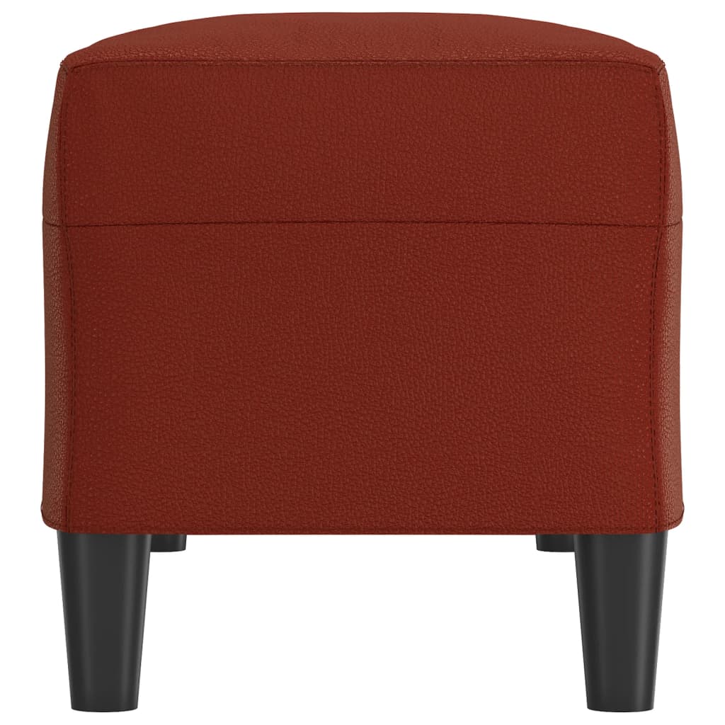 Vidaxl Bench, Wine Red, 100X35X41Cm, Upholstered with Faux Leather