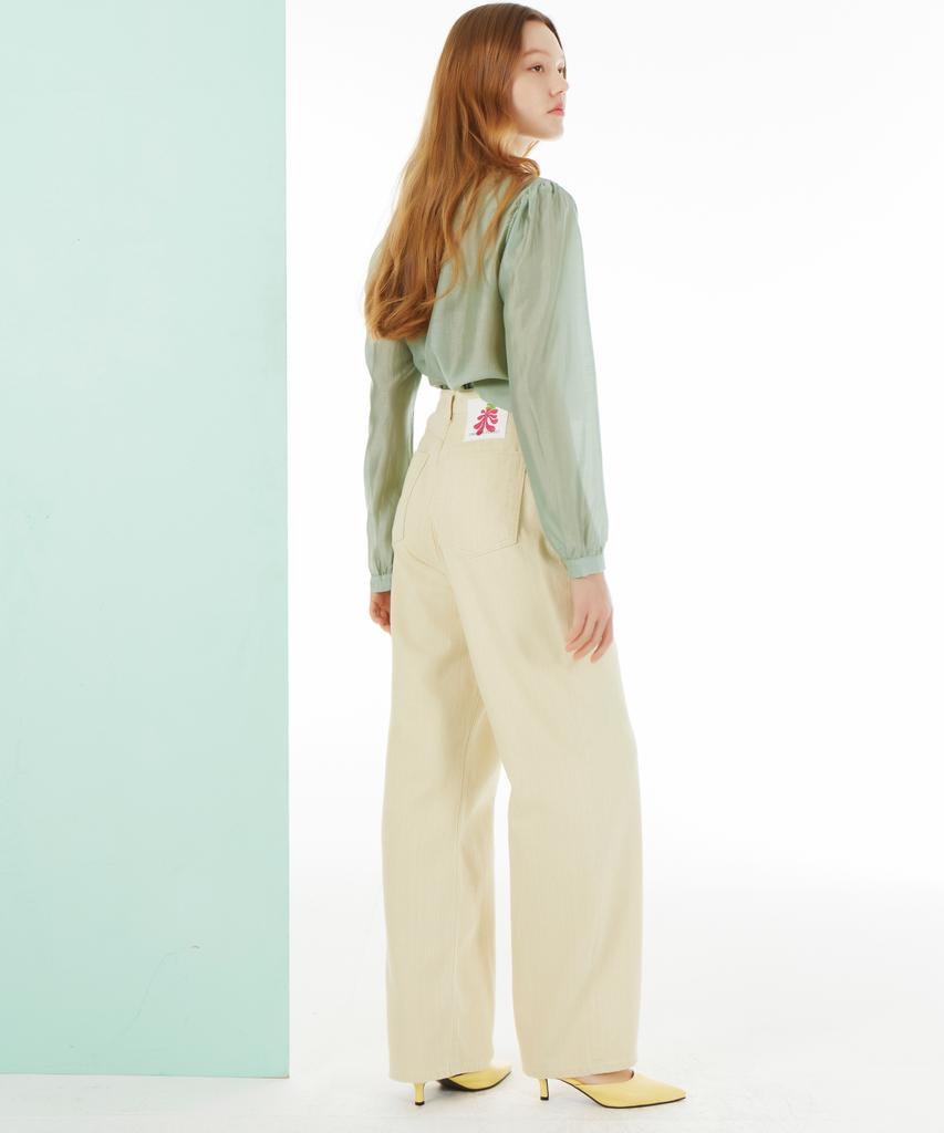 UNKNOWN PLANET Up216 Wide Pants Yellow