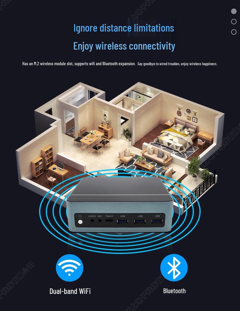 12th Gen Mini PC: I3/i5/i7, Triple Display, Portable Office & Learning