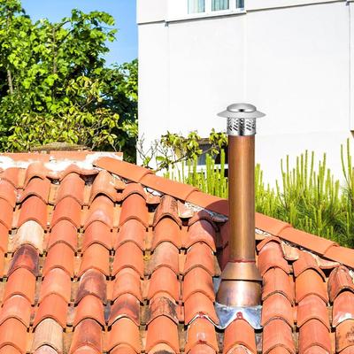 80/100/160/200mm 304 Stainless Steel Rainproof Cap Chimney Windproof Rainproof Cover Vent Stainless Steel Roof
