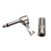 1/4" Audiostecker 6,35mm Stecker TRS Male 1/4 Zoll Stereo-Stecker Winkelstecker für Mischpult-Lautsprecherkabel Gitarrenkabel