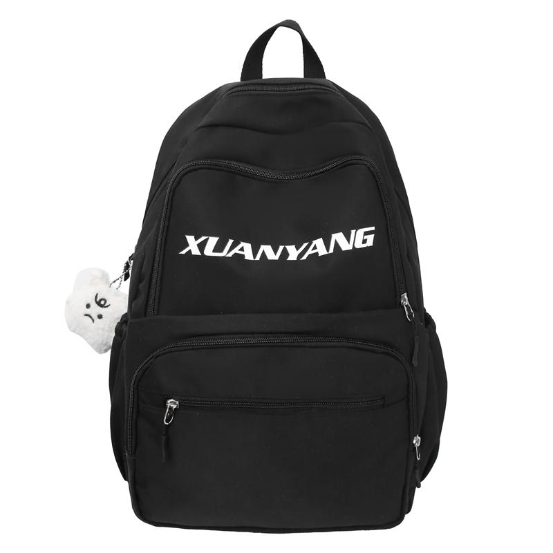 

Студенческая школьная сумка, рюкзак для младших классов средней школы, женская сумка для ученицы средней школы чёрный